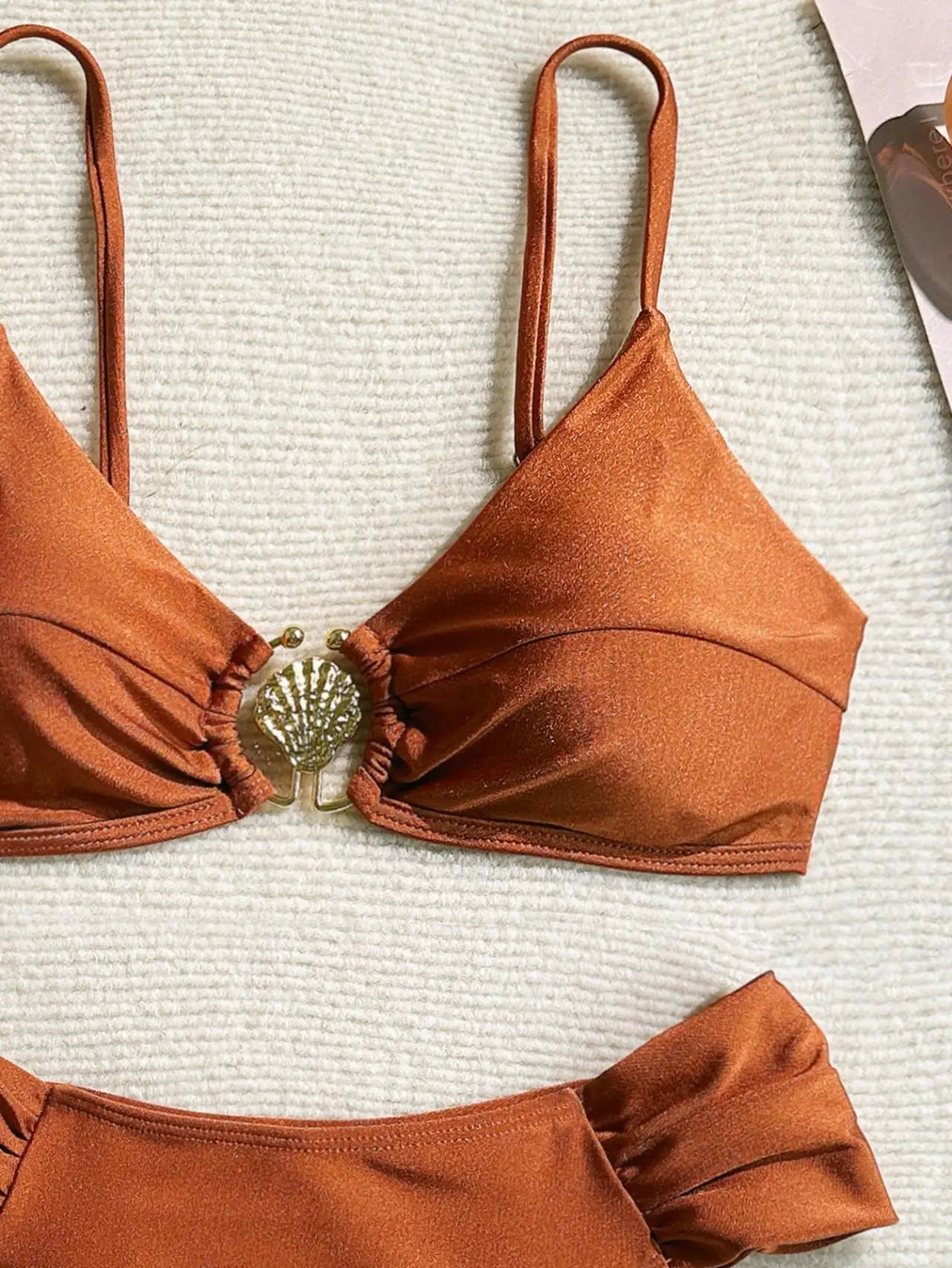 Orange Metal Buckle Push Up