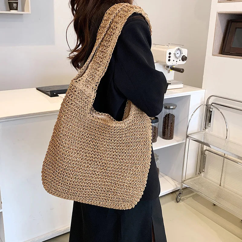 Beach Vintage Handmade Woven Shoulder Bag