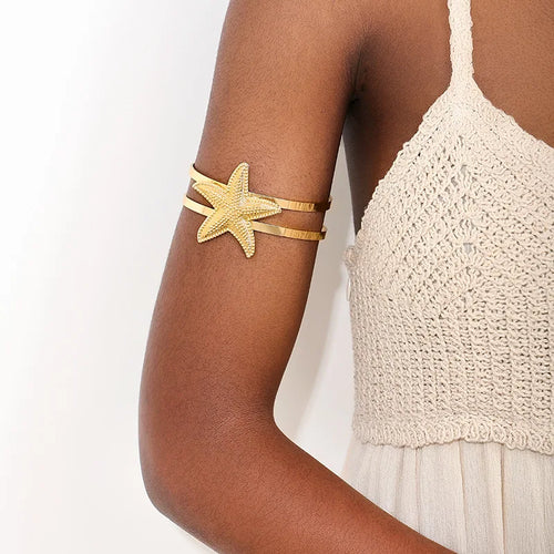 Bohemian Metal Starfish  Bracelet