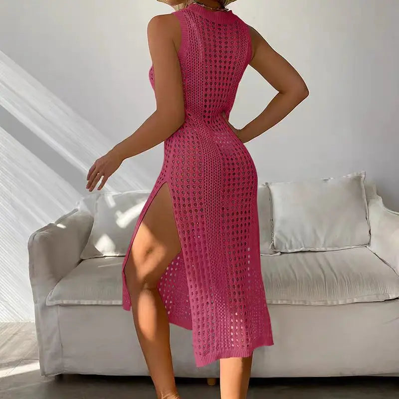 Hollow Out Crochet Cover Up