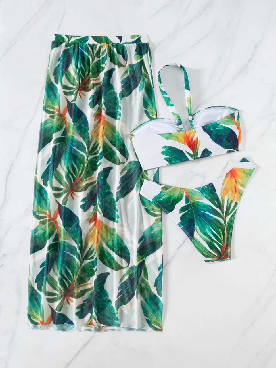 Hot Pulse 3 Pieces Halter Bikinis