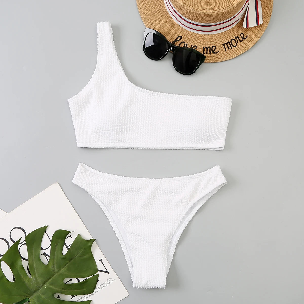 One Shoulder Teen Bikini