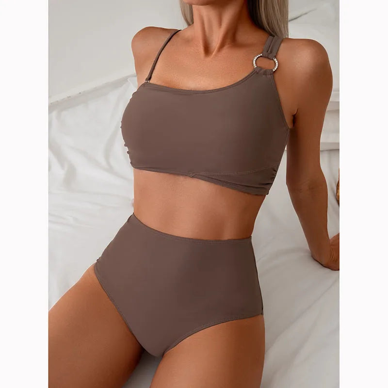 Thin Shoulder Tank Top Swimwear
