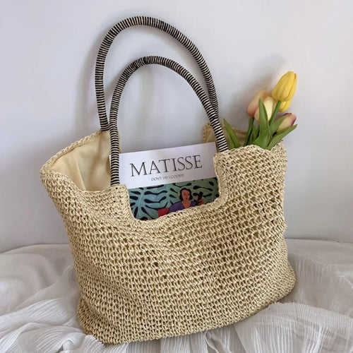 Beach Vintage Handmade Woven Shoulder Bag