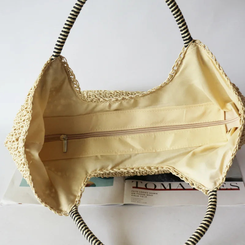 Beach Vintage Handmade Woven Shoulder Bag