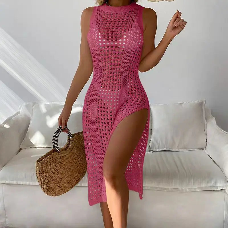 Hollow Out Crochet Cover Up