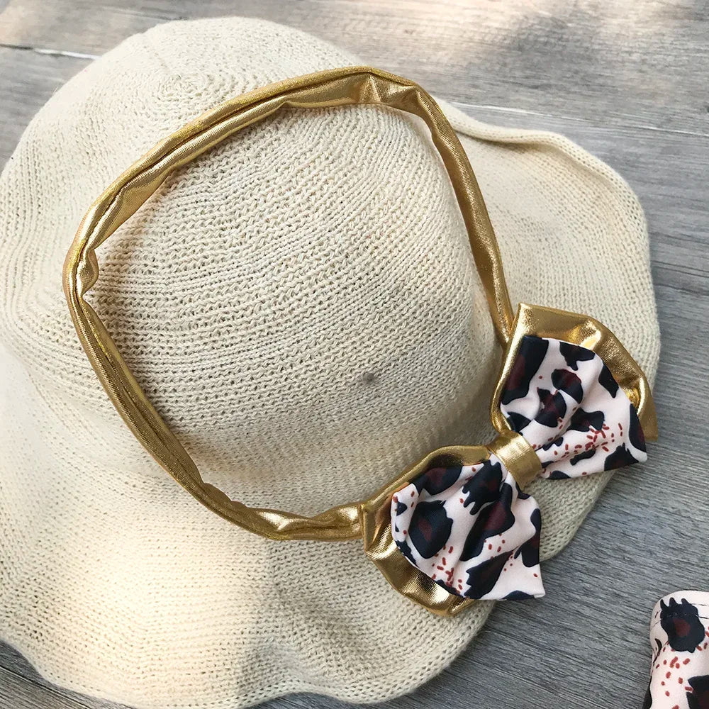 Baby Girls Swimsuit Leopard Print