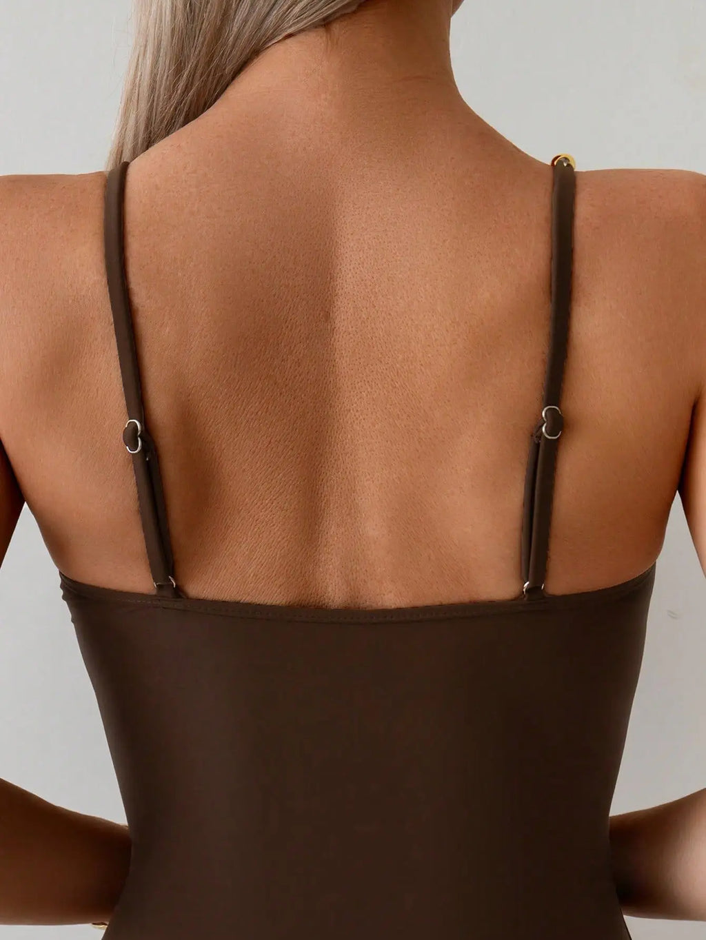 Vintage Black Coffee One Piece Swimsuit
