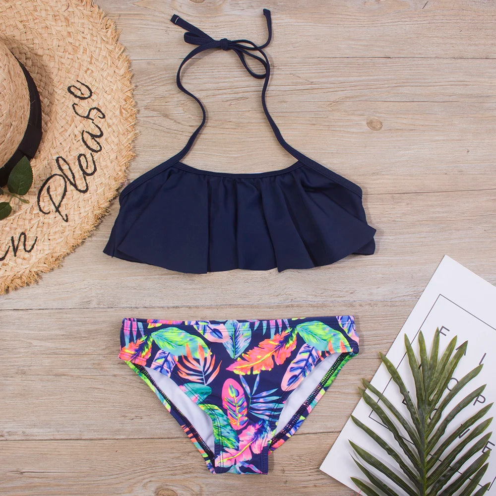 Ruffle Girls Swimwear