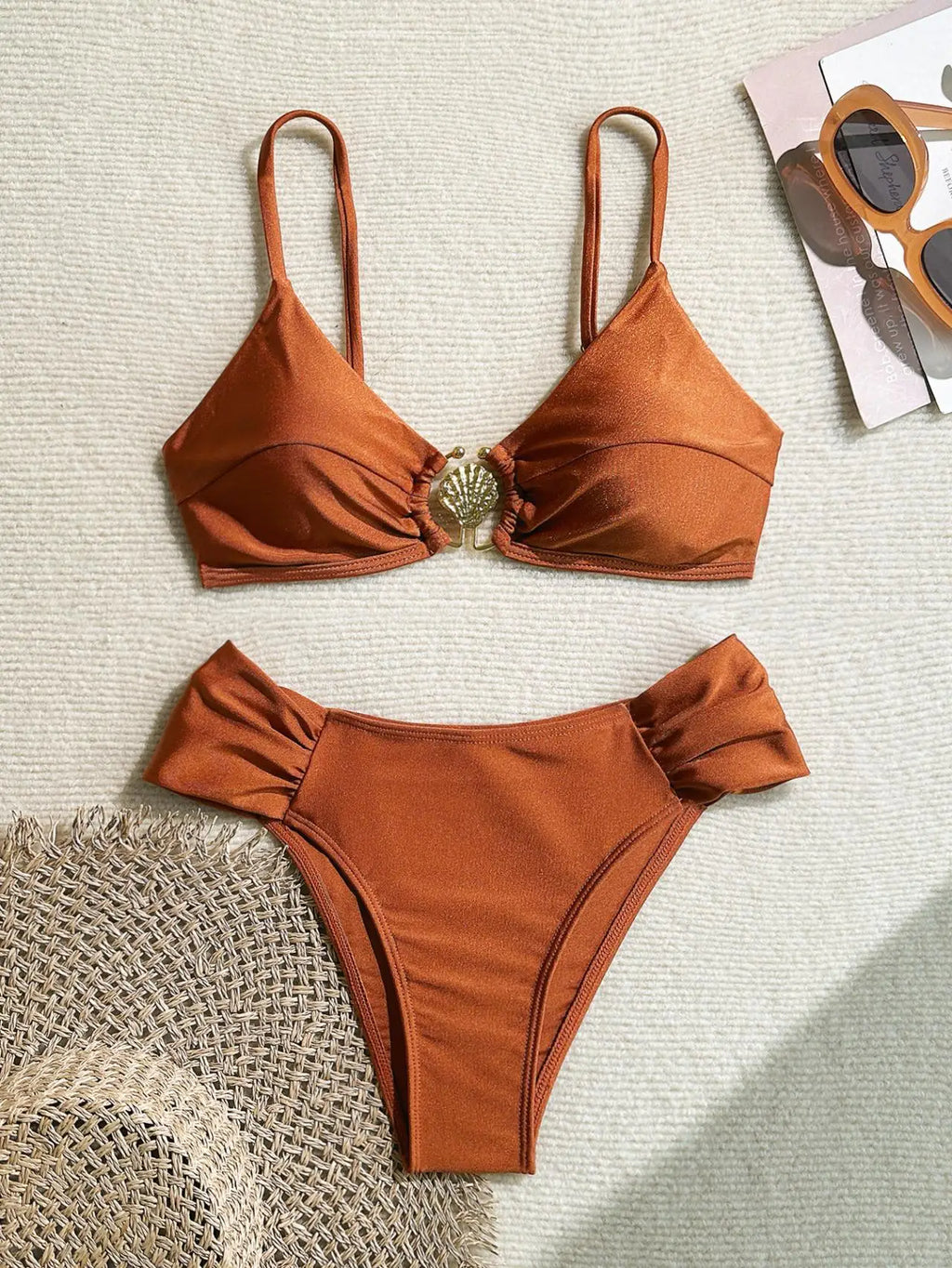 Orange Metal Buckle Push Up