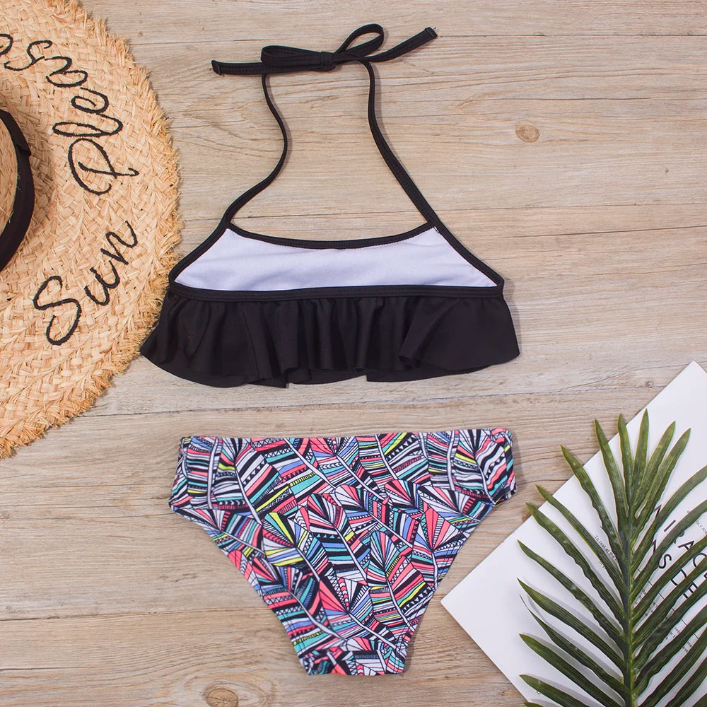 Ruffle Girls Swimwear