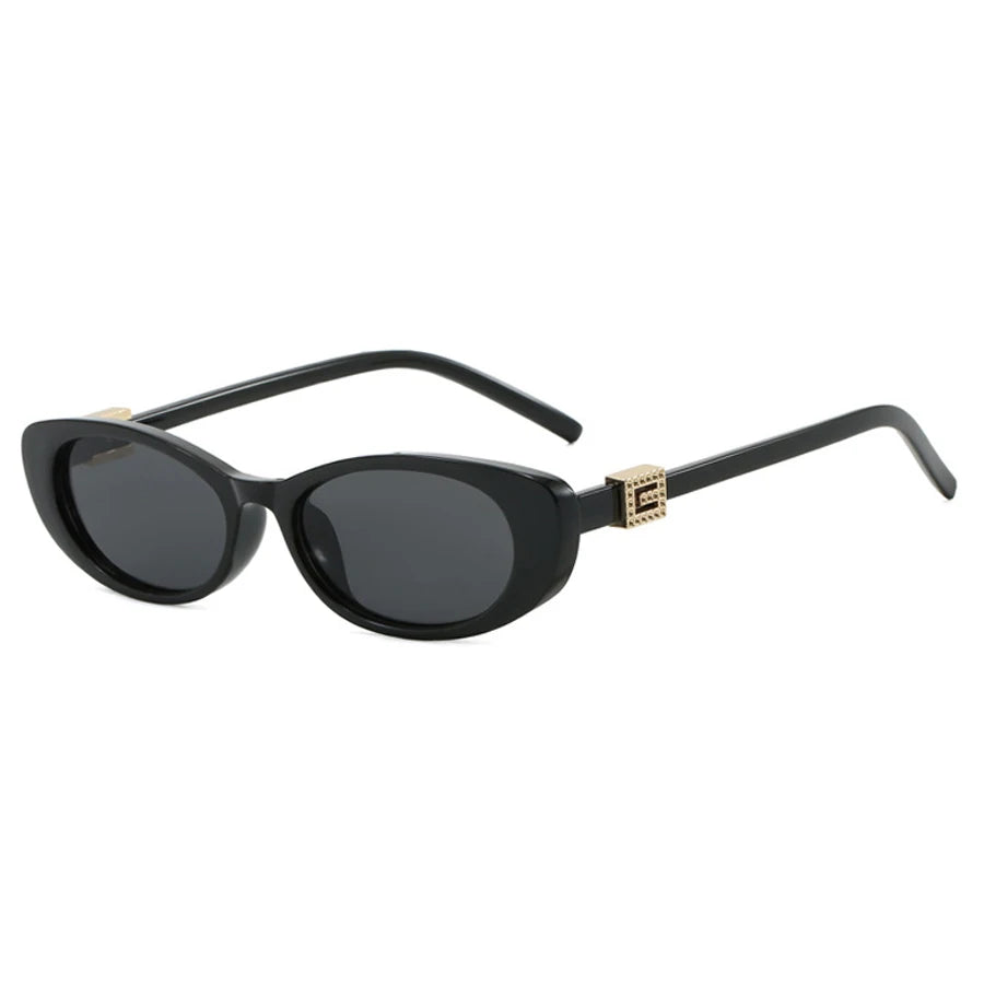Retro Oval Frame Sunglasses
