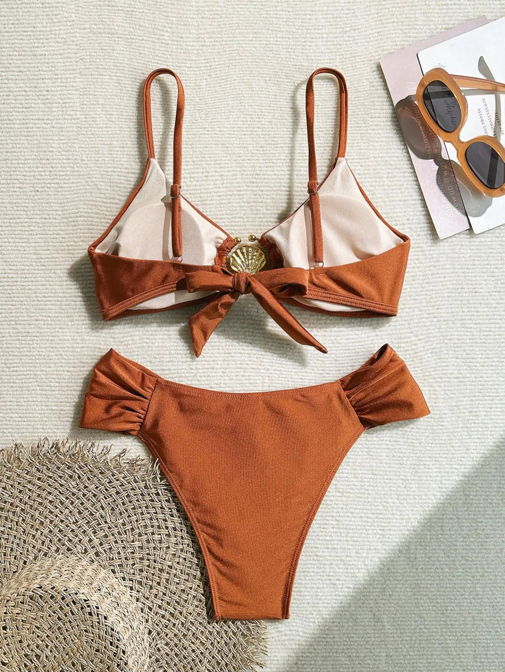 Orange Metal Buckle Push Up