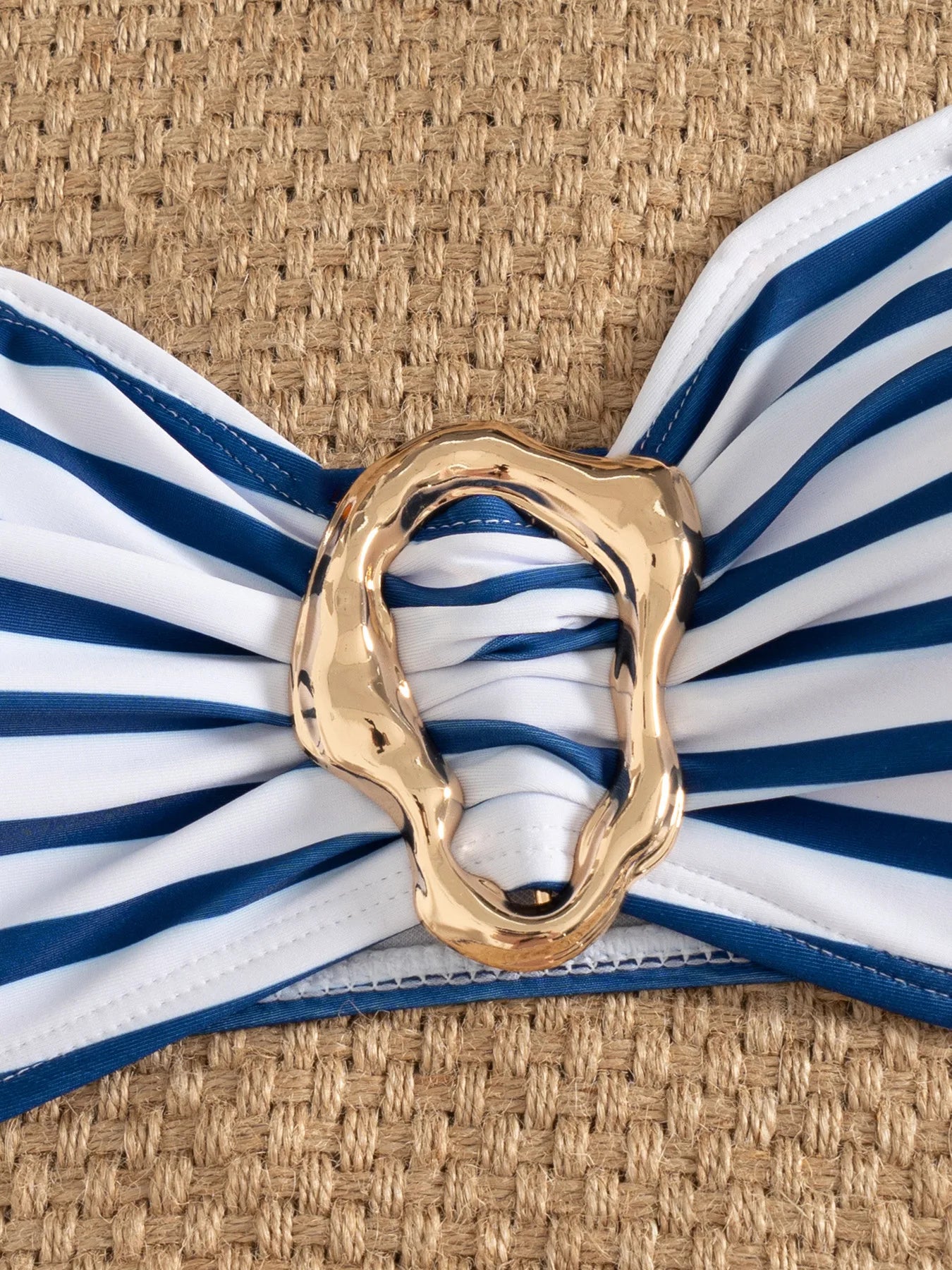 Blue Stripe Micro Bikini