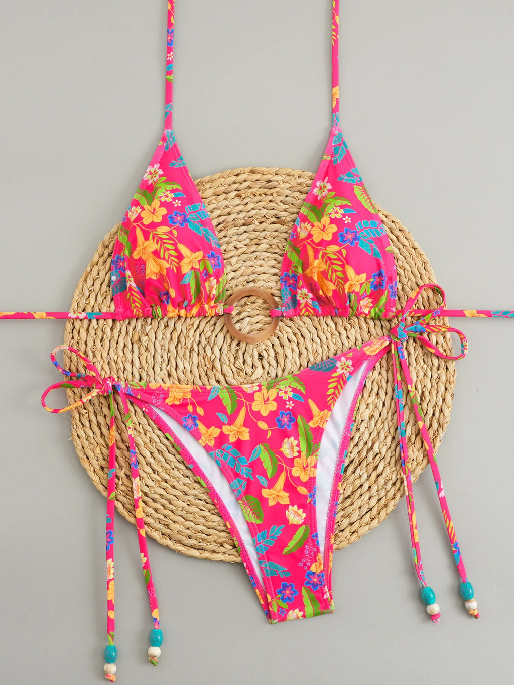 Polka Dot Bikini Set Women Two Piece Swimwear - Flirty Sexy Instagram Beach Vacation Push Up Swimsuit