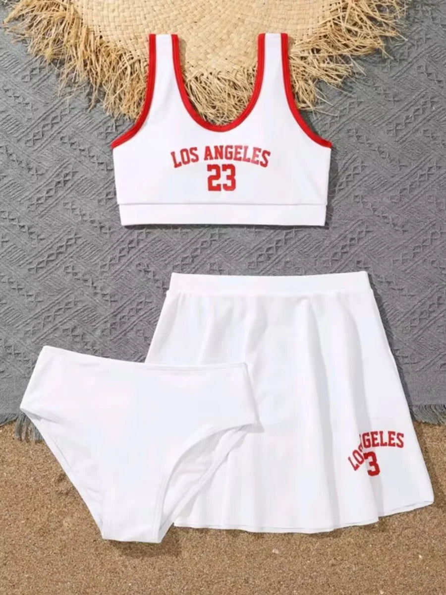 3 Pieces Bikini With Skirt