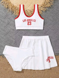 3 Pieces Bikini With Skirt