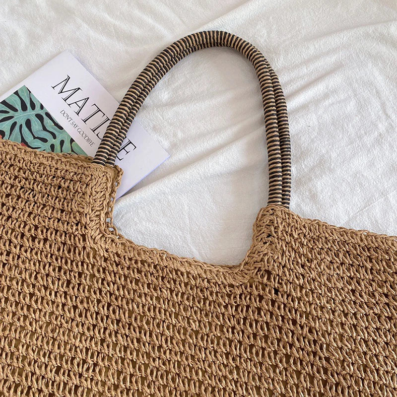 Beach Vintage Handmade Woven Shoulder Bag