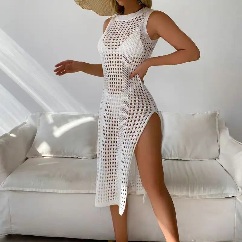 Hollow Out Crochet Cover Up