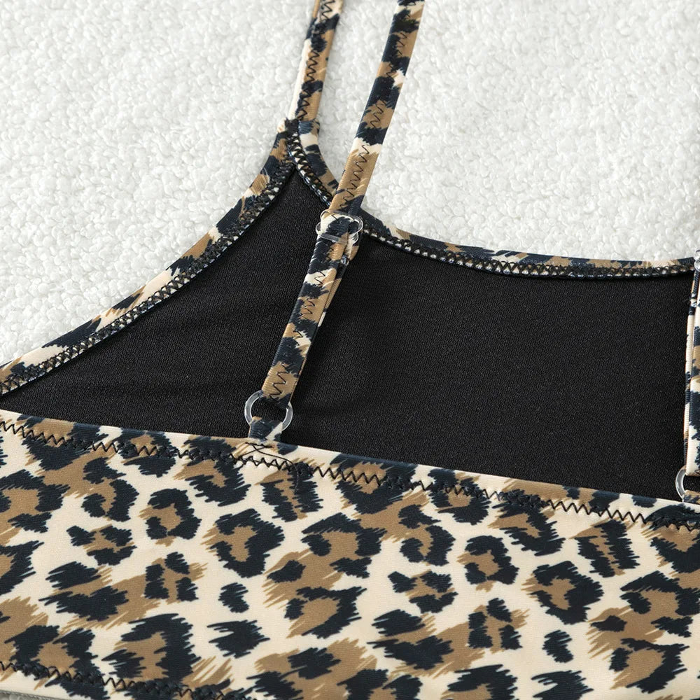 Girls Leopard Bikini Set