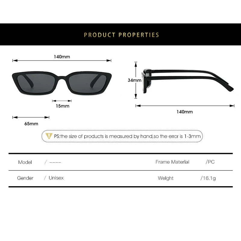 Cat Eye Sunglasses Women Vintage Brand Designer Sun Glasses Small Frames Shades Retro Ladies Cateye Sunglass UV400