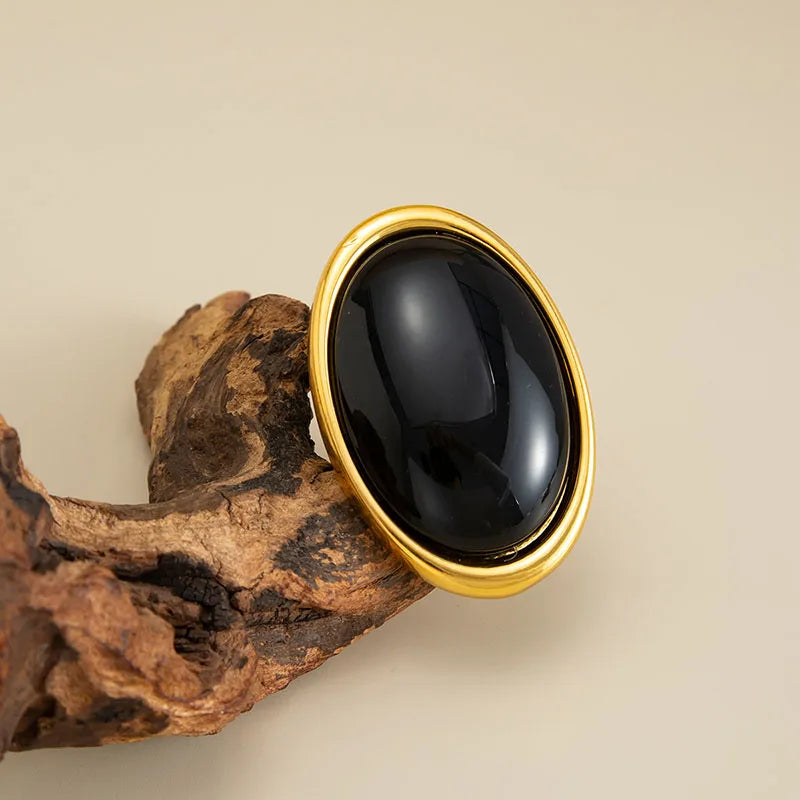 Vintage Resin Acrylic Oval Stud Earrings for Women Trendy Gold Color Geometric Earrings Fashion Jewelry Accessories Gift