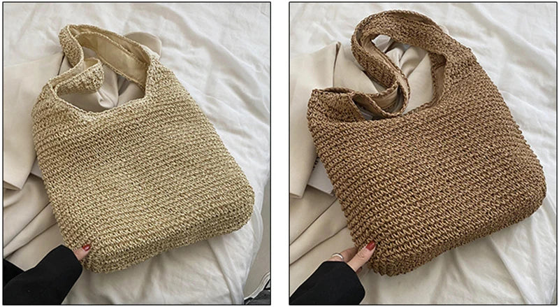 Beach Vintage Handmade Woven Shoulder Bag