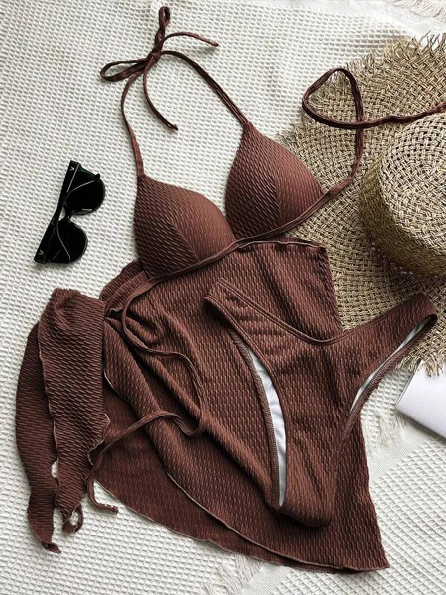 Sun-kissed Texture Swim Set