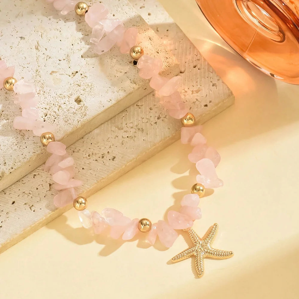 Natural Seashell Beaded Necklace