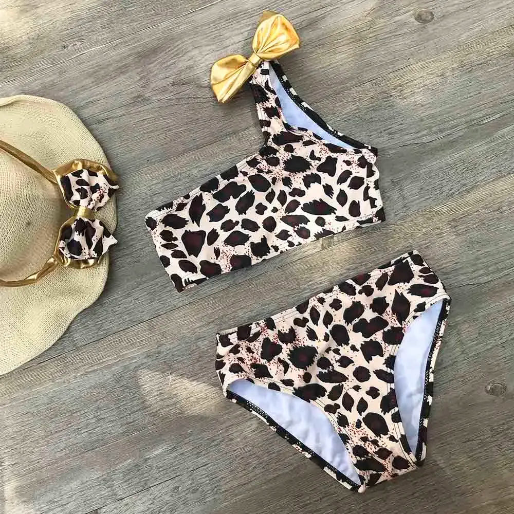 Baby Girls Swimsuit Leopard Print