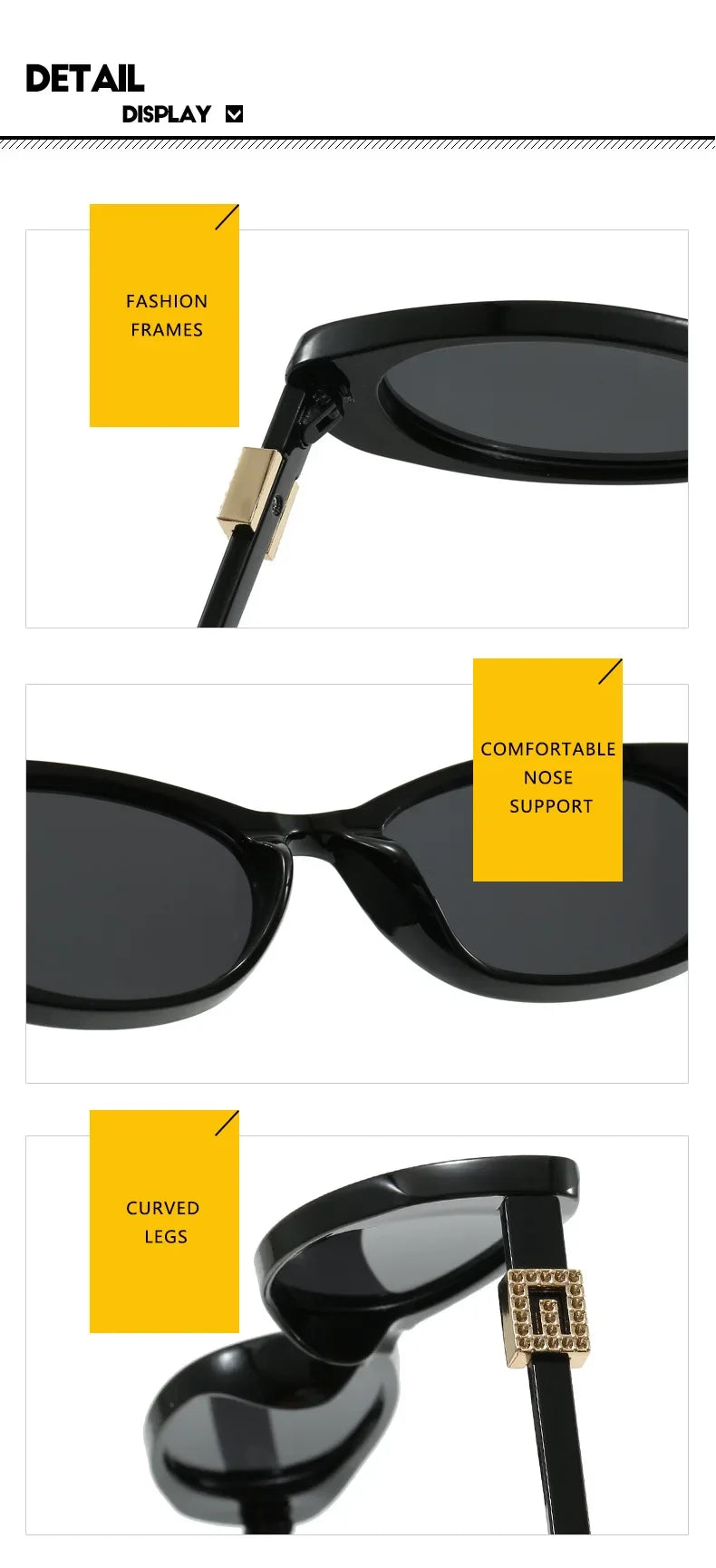 Retro Oval Frame Sunglasses