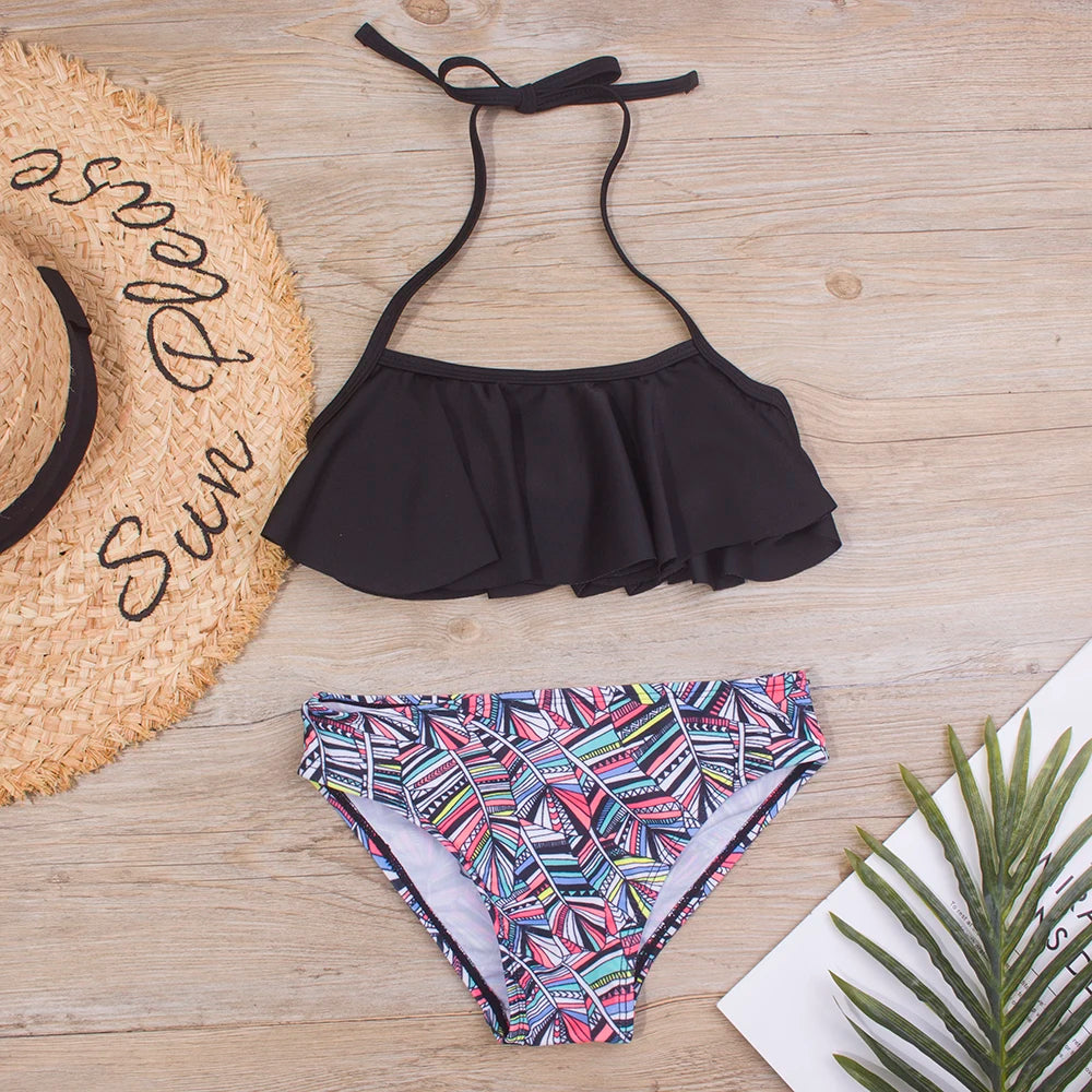 Ruffle Girls Swimwear