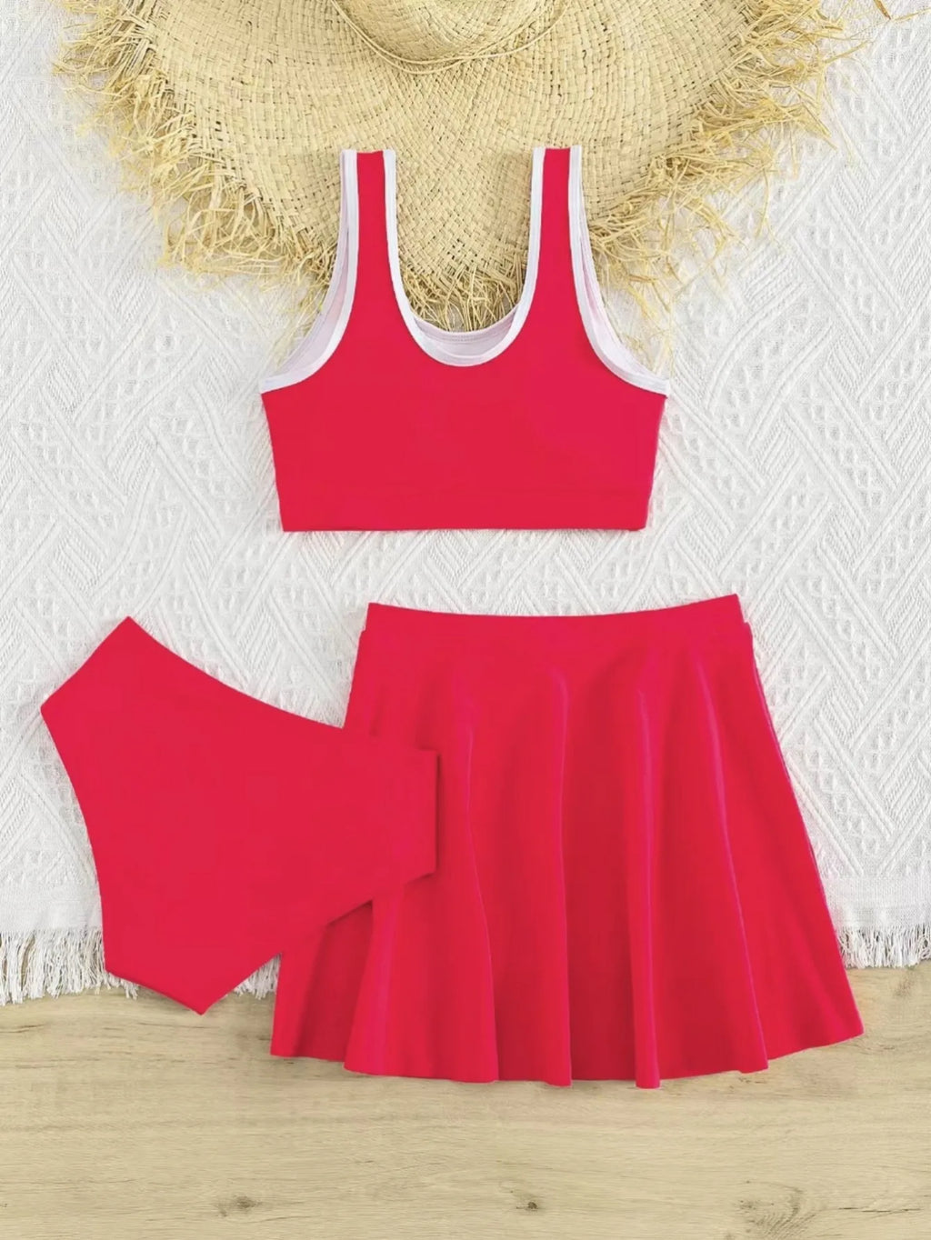 3 Pieces Bikini With Skirt