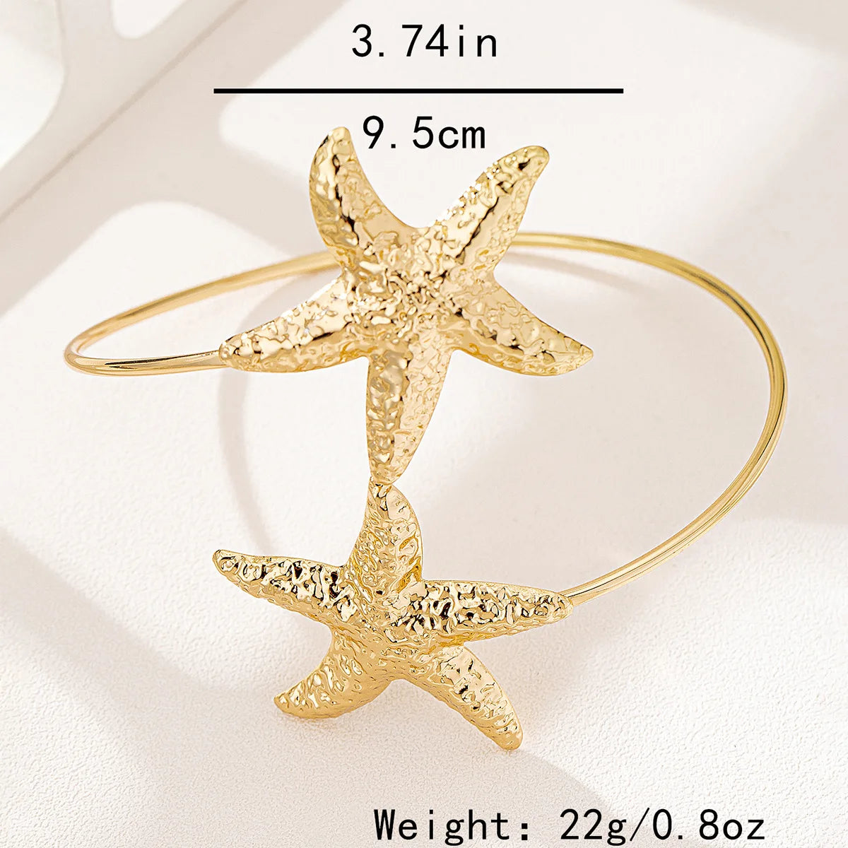 Bohemian Metal Starfish  Bracelet