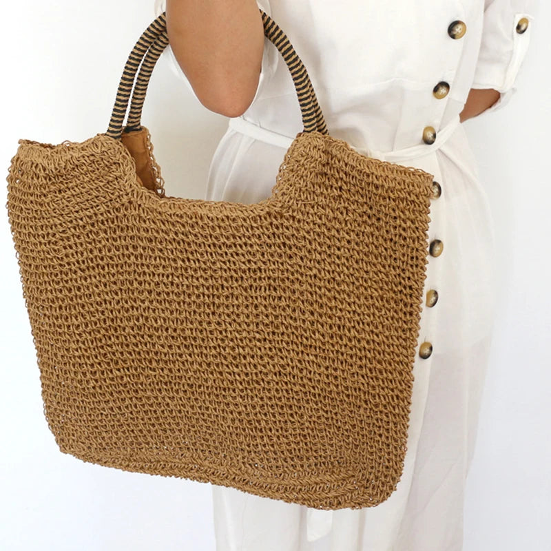 Beach Vintage Handmade Woven Shoulder Bag