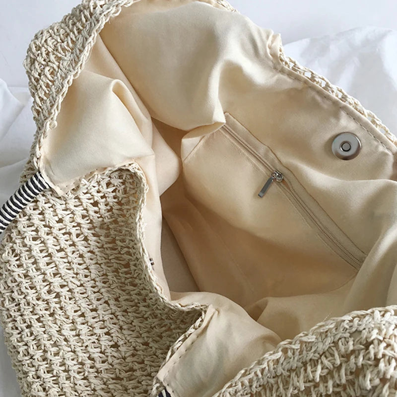 Beach Vintage Handmade Woven Shoulder Bag