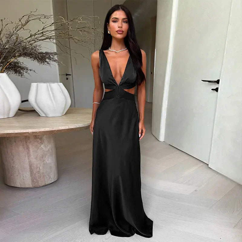 Slit Beach Vacation Dress
